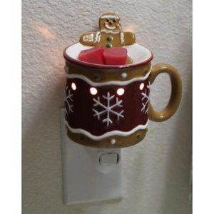 Scentsy Gingerbread Man Mini Warmer – Plug-In Wax Melter NIB